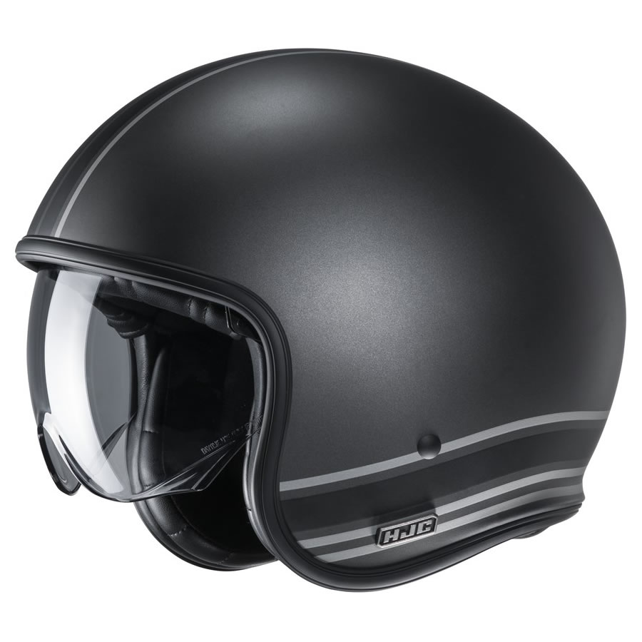 HJC Helm V30 Senti MC5SF, schwarz-grau matt