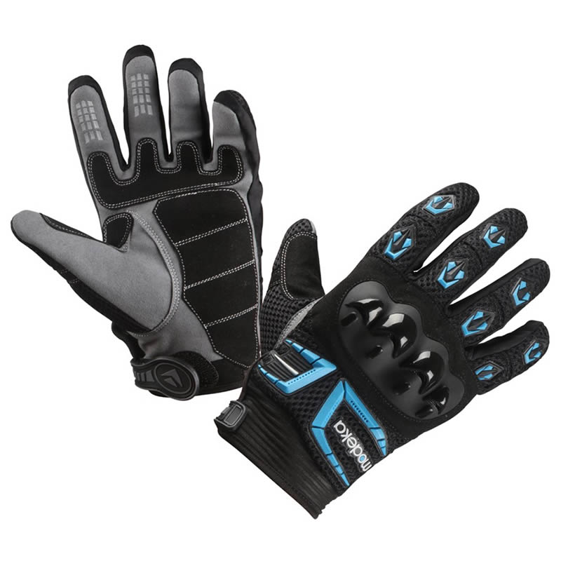 Modeka Handschuhe MX Top, schwarz-blau