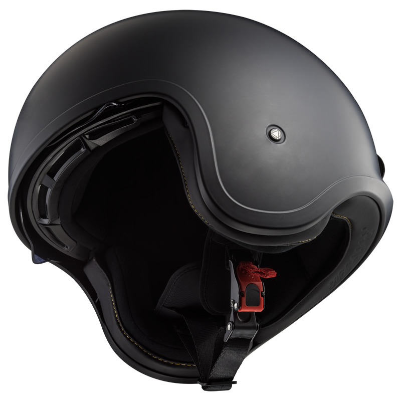 LS2 Helmets Jethelm Spitfire Solid OF599, schwarz-matt
