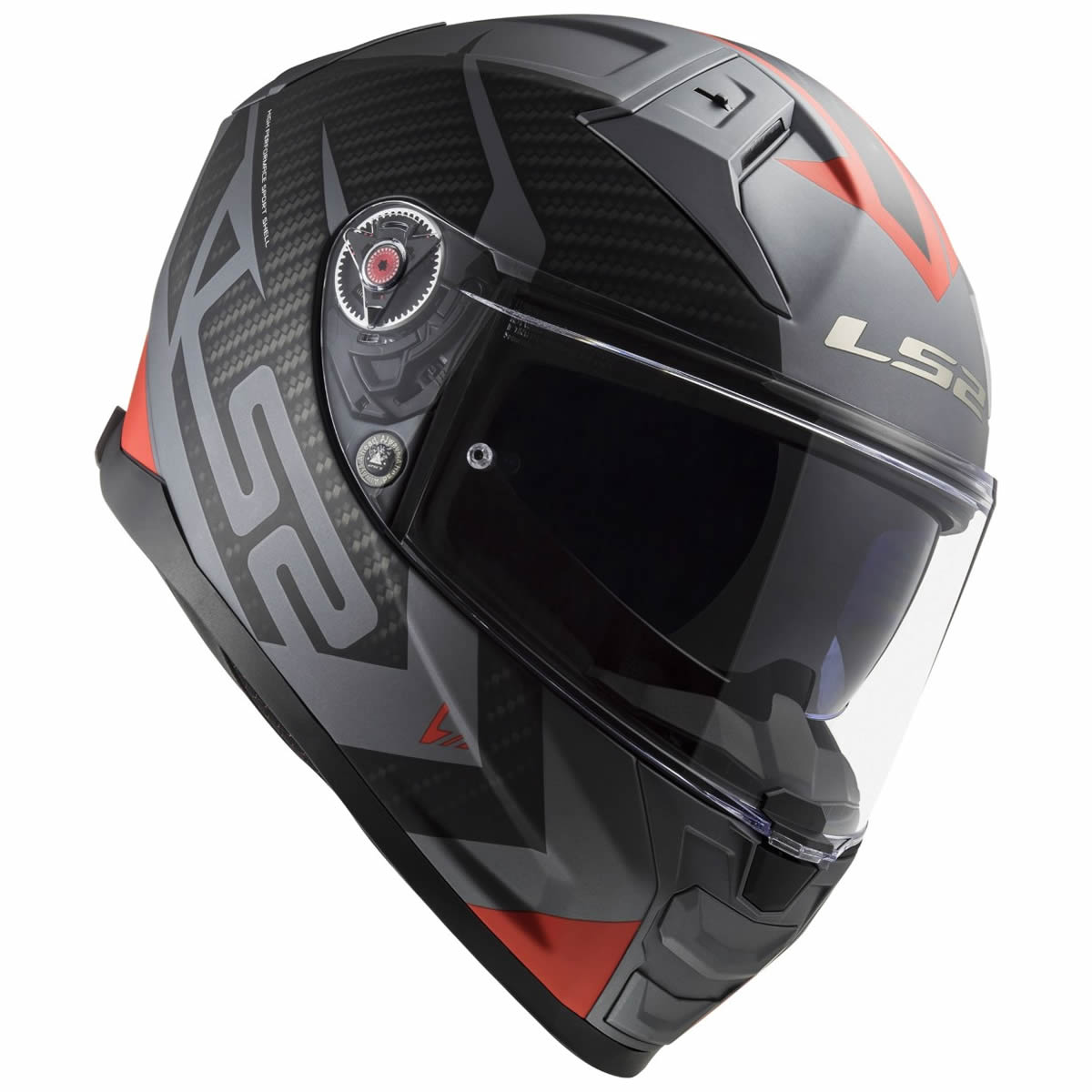 LS2 Helmets Helm Vector II Splitter FF811, titan-rot matt
