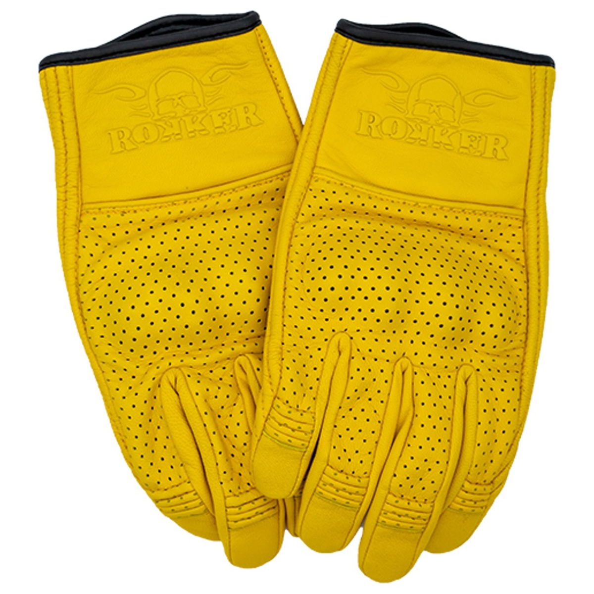 ROKKER Handschuhe Tucson Perforated, natural yellow