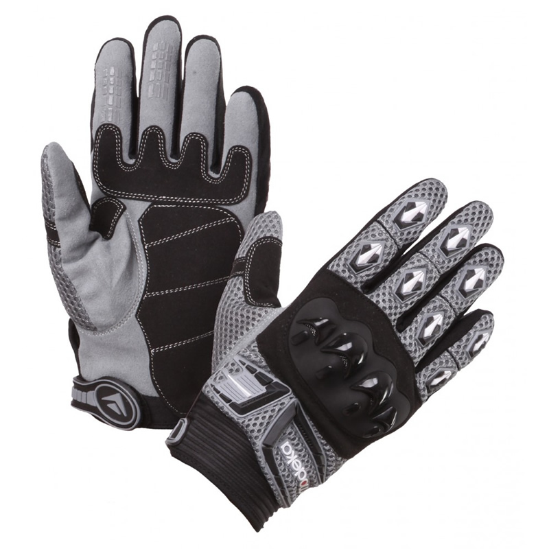 Modeka Handschuhe MX Top, schwarz-grau