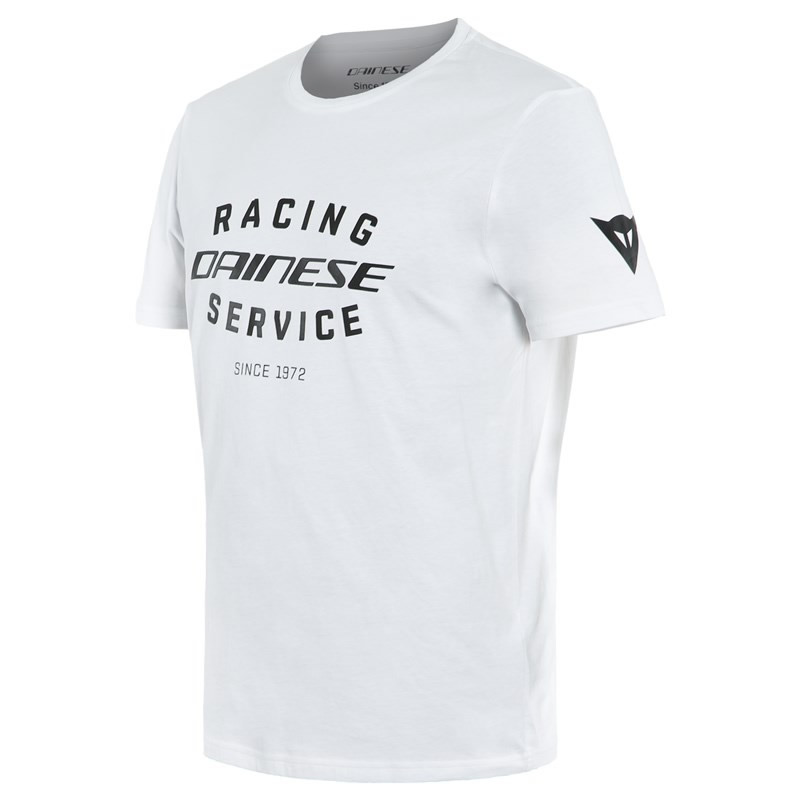 Dainese T-Shirt Racing Service, weiß-schwarz