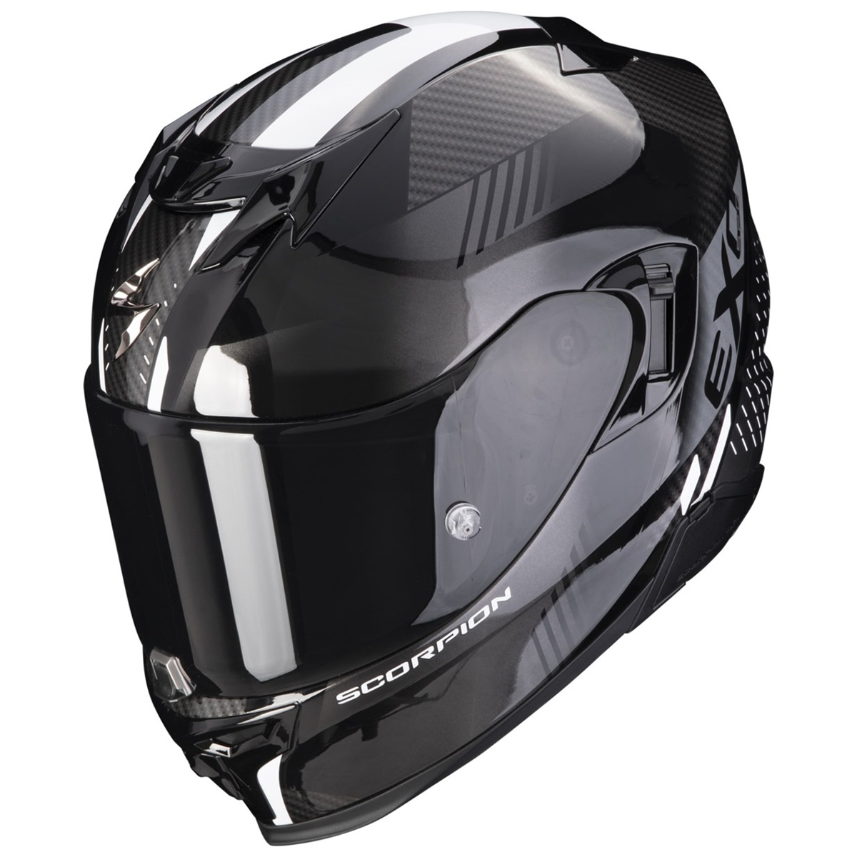 Scorpion Helm EXO-520 EVO Air Laten, schwarz-weiß