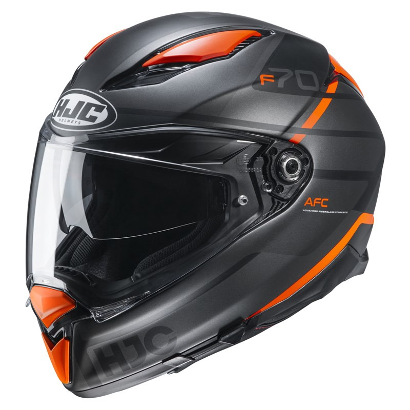 HJC Helm F70 Tino MC7SF, schwarz-orange matt