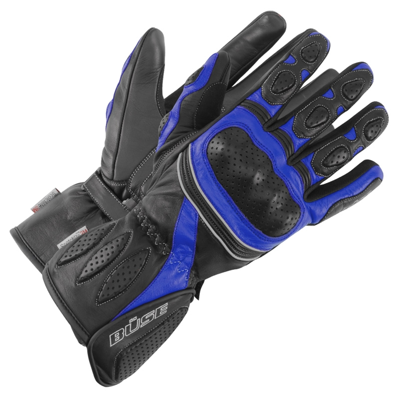 Büse Pit Lane Handschuhe, schwarz-blau