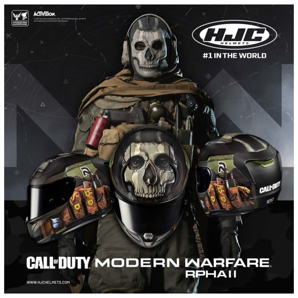 HJC Helm RPHA 11 Ghost Call of Duty MC34SF