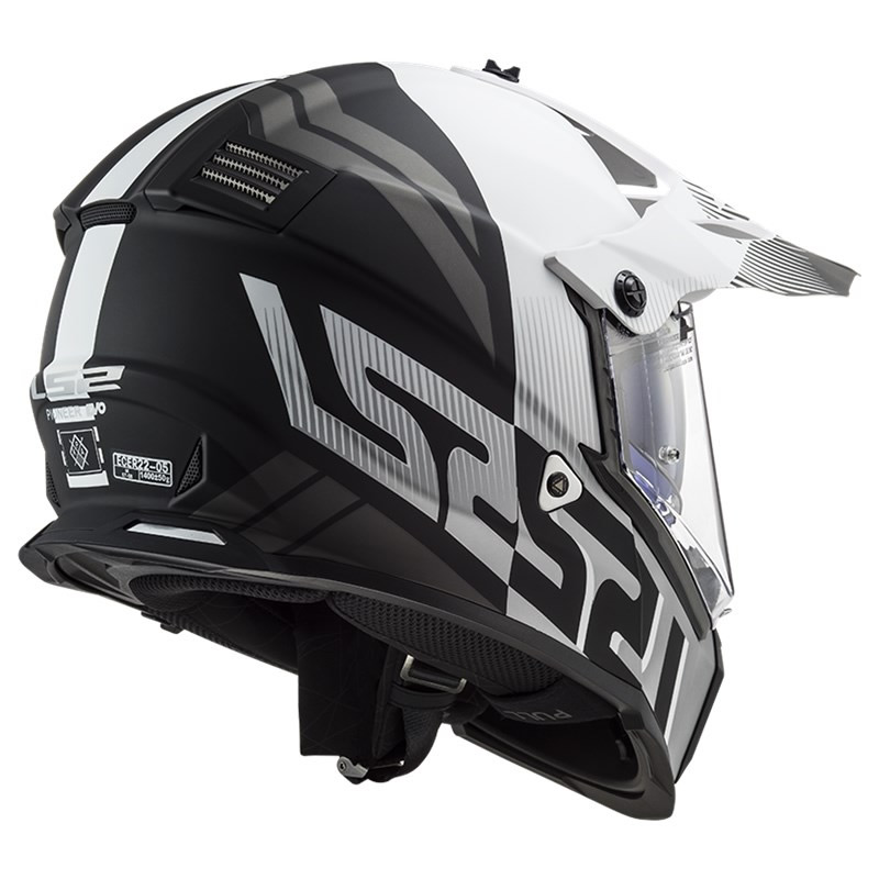 LS2 Helmets Endurohelm Pioneer Evo Evolve MX436, weiß-schwarz matt