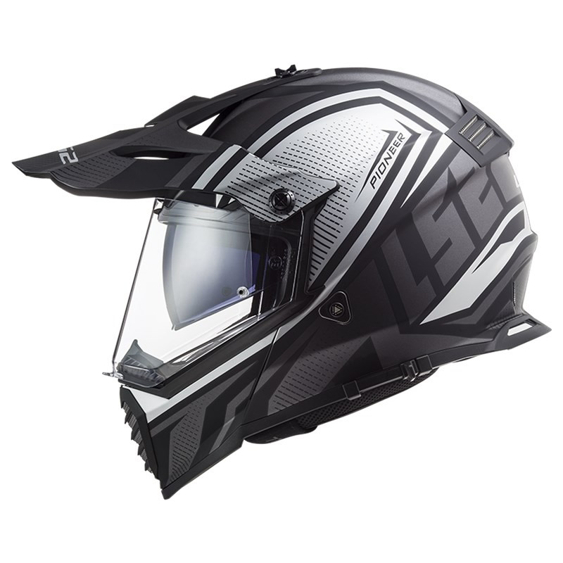 LS2 Helmets Endurohelm Pioneer Evo Master MX436, titan matt