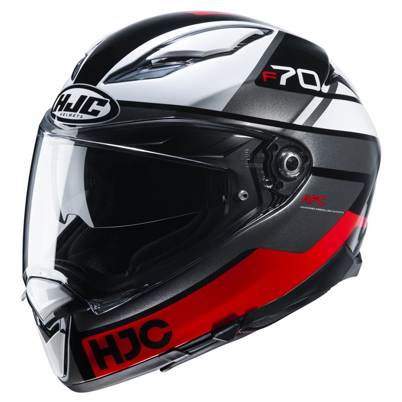 HJC Helm F70 Tino MC1, schwarz-weiß-rot