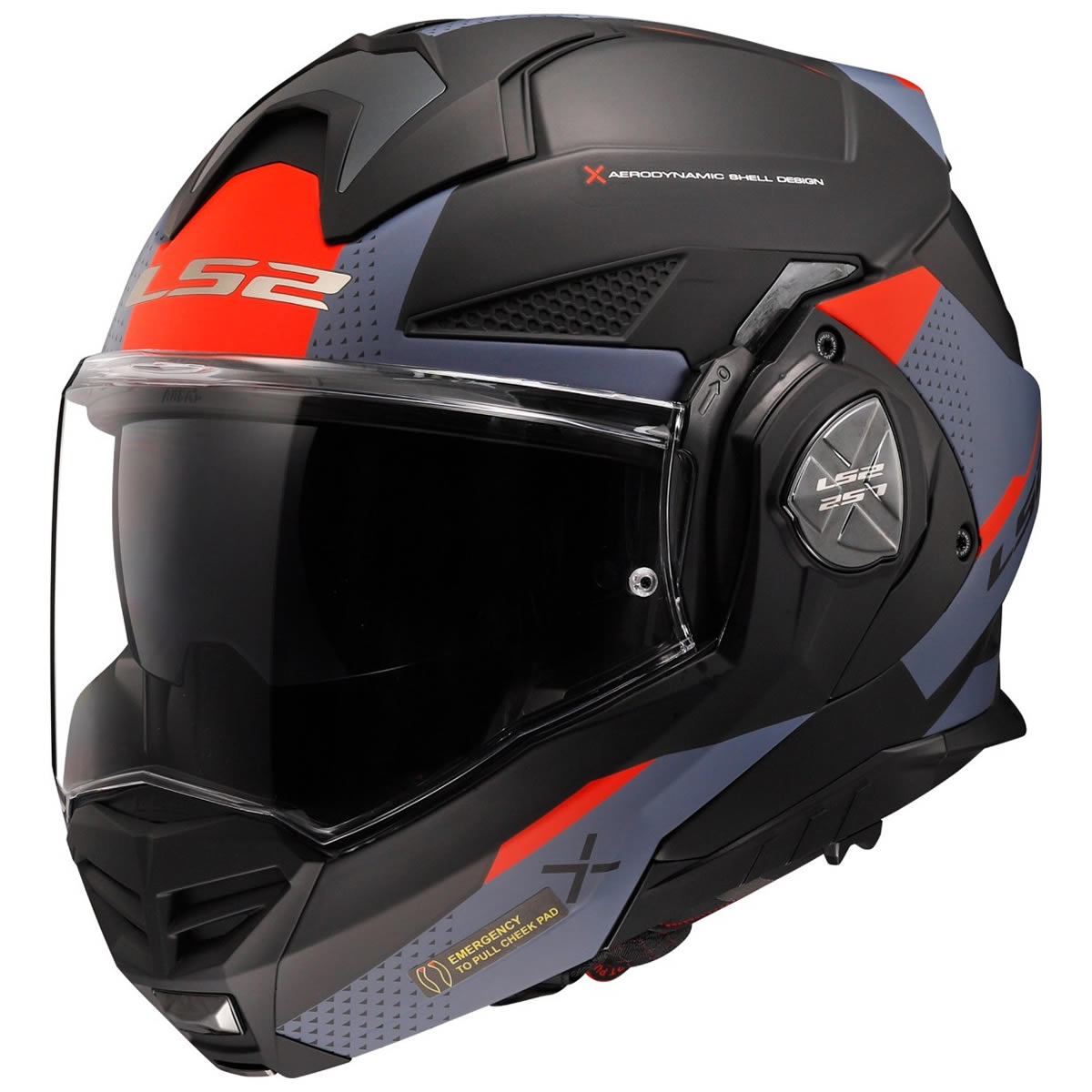LS2 Helmets Klapphelm Advant X Oblivion FF901, schwarz-blau matt