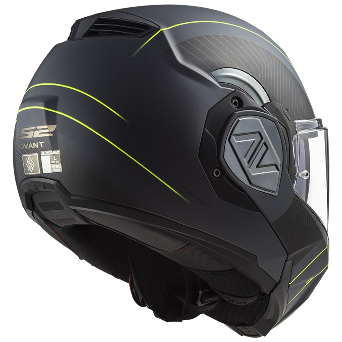 LS2 Helmets Klapphelm Advant Cooper FF906, titan-schwarz matt