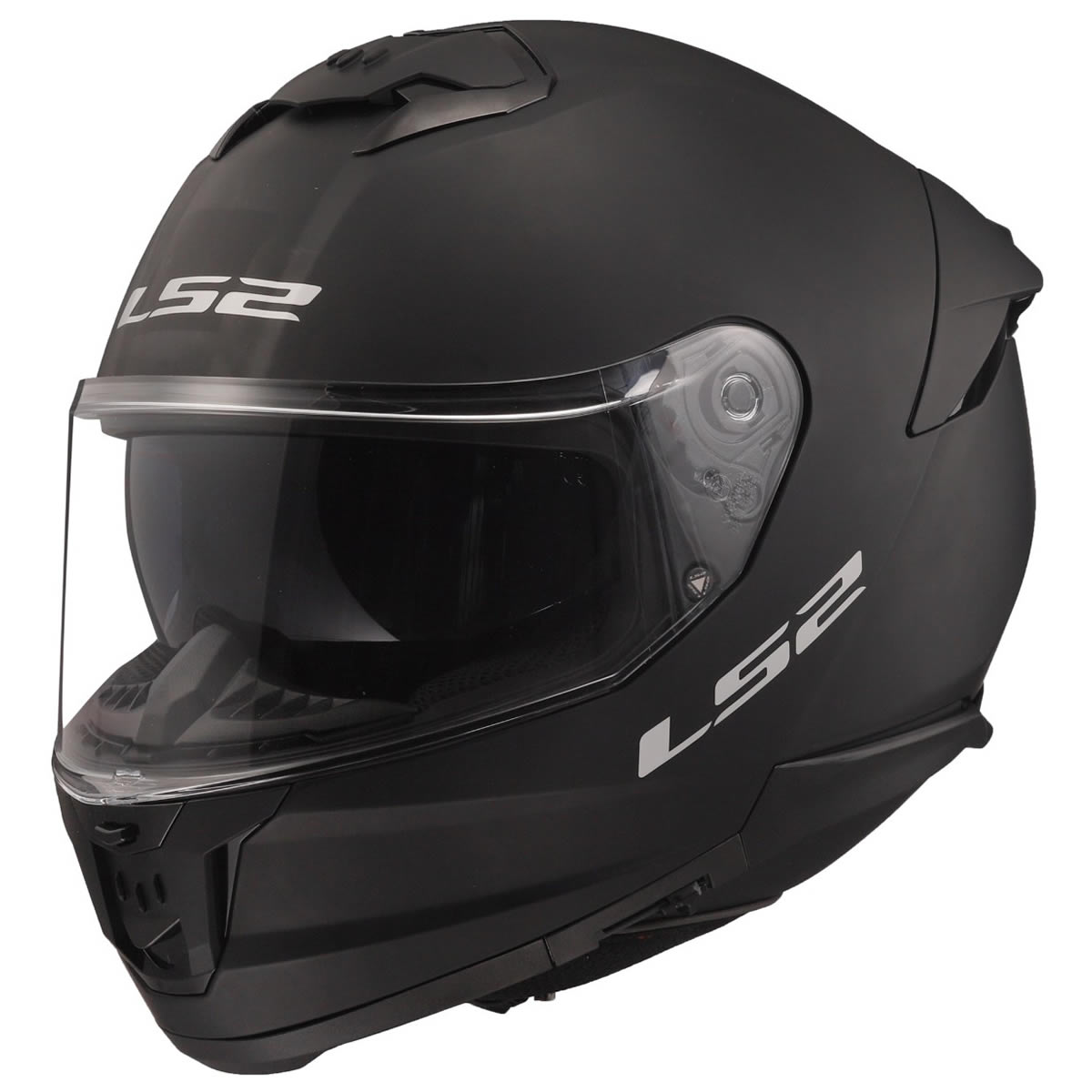 LS2 Stream II FF808 Solid Helm, schwarz matt