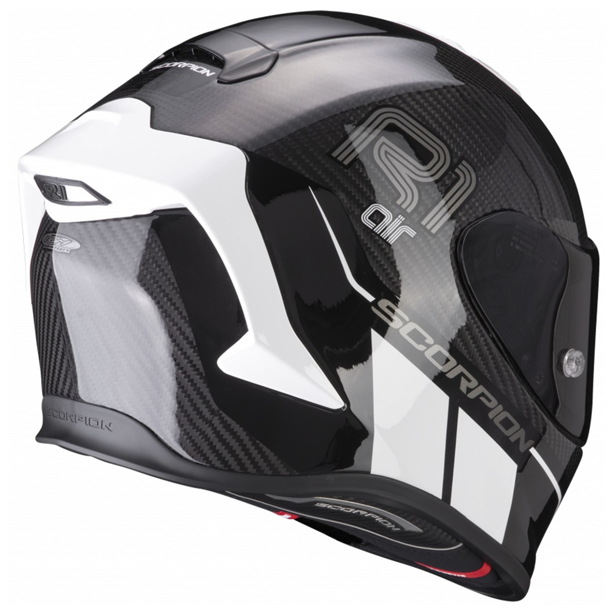 Scorpion Helm EXO-R1 EVO Carbon Air Corpus II, schwarz-weiß