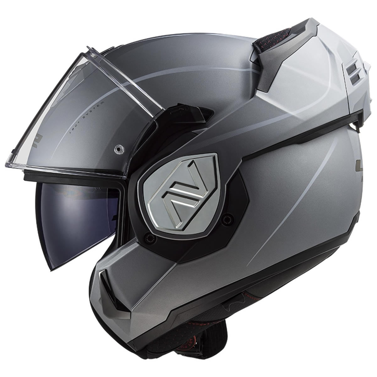 LS2 Helmets Klapphelm Advant Special FF906, silber matt
