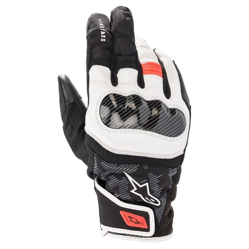 Alpinestars Handschuhe SMX Z Drystar®, schwarz-weiß-fluorot