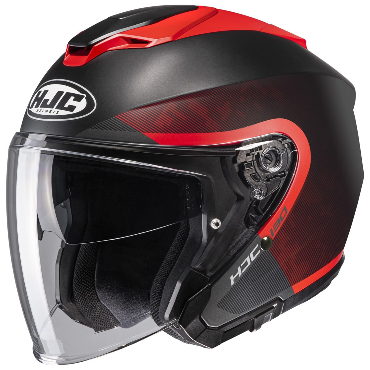 HJC Helm i30 Dexta, schwarz-rot matt