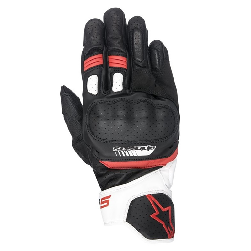Alpinestars Handschuhe SP-5, schwarz-weiß-rot