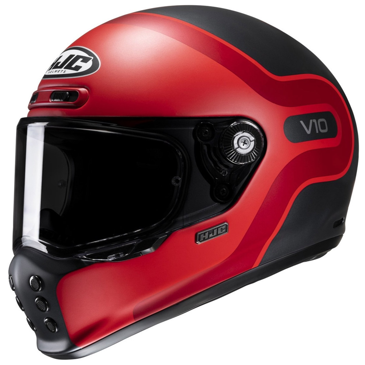 HJC V10 Grape Helm, schwarz-rot