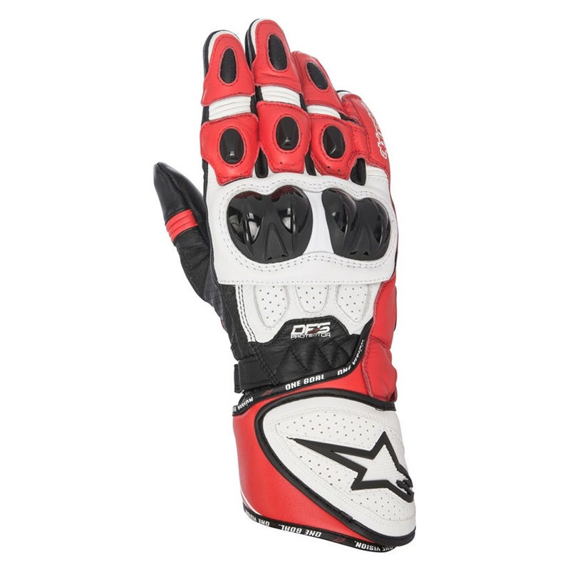 Alpinestars Handschuhe GP Plus R, schwarz-weiß-rot