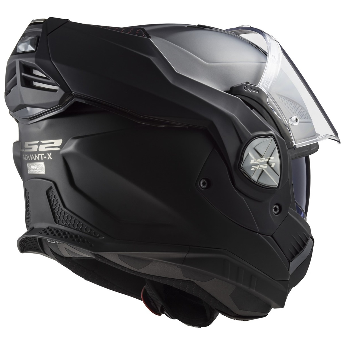 LS2 Helmets Klapphelm Advant X Solid FF901, schwarz matt