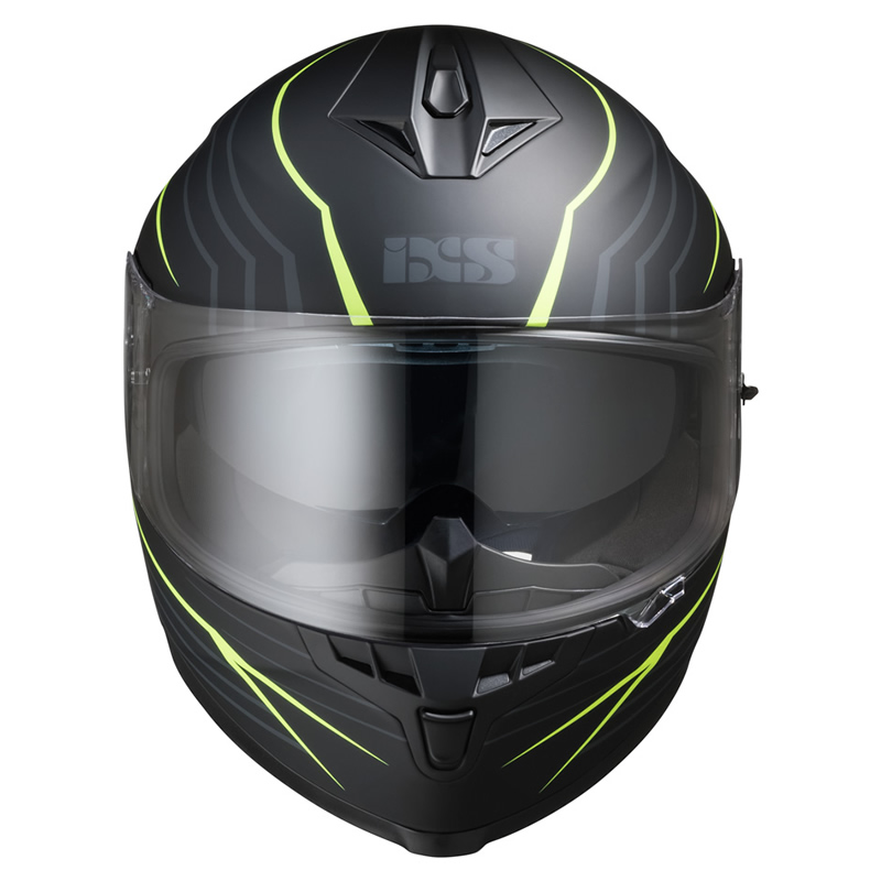 iXS Helm 1100 2.1, schwarz-fluogelb matt