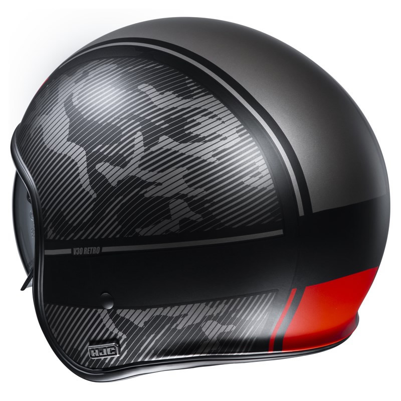 HJC Helm V30 Alpi MC1SF, schwarz-rot matt