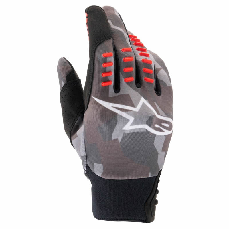 Alpinestars Handschuhe SMX-E, grau-camo-fluorot