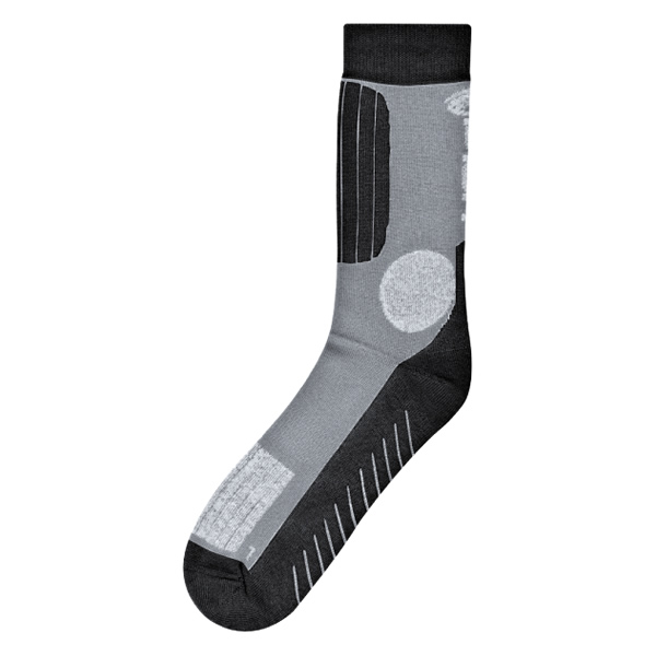Held Socken Sommer (kurz), grau-schwarz