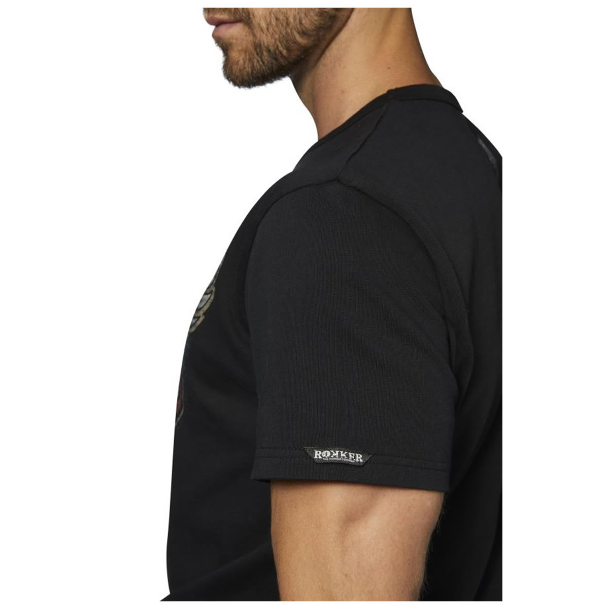 ROKKER T-Shirt Custom, schwarz