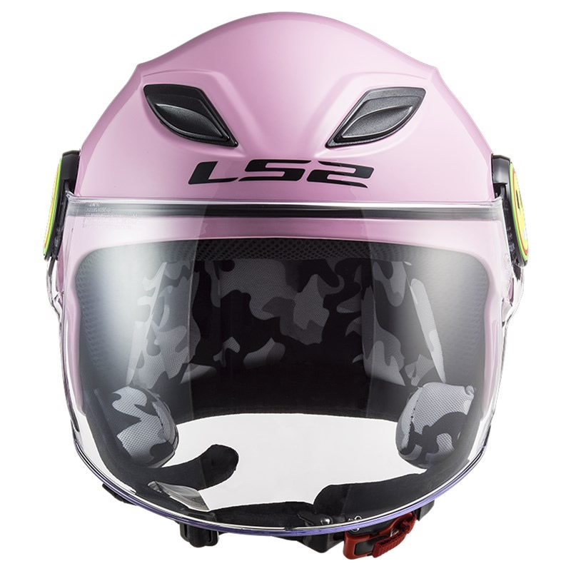 LS2 Helmets Kinder Jethelm Funny Solid OF602, pink