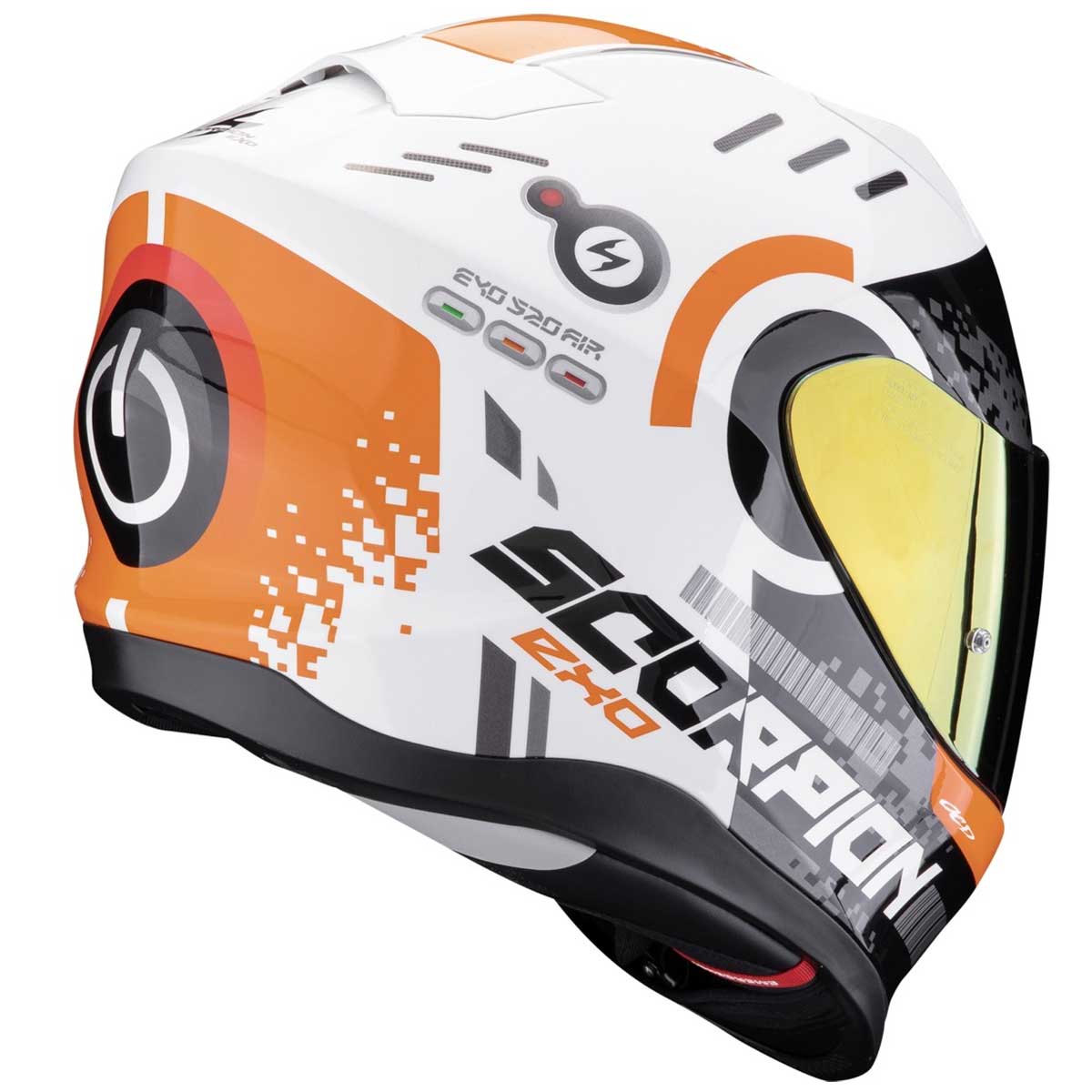 Scorpion EXO-520 EVO Air Titan Helm, weiß-orange