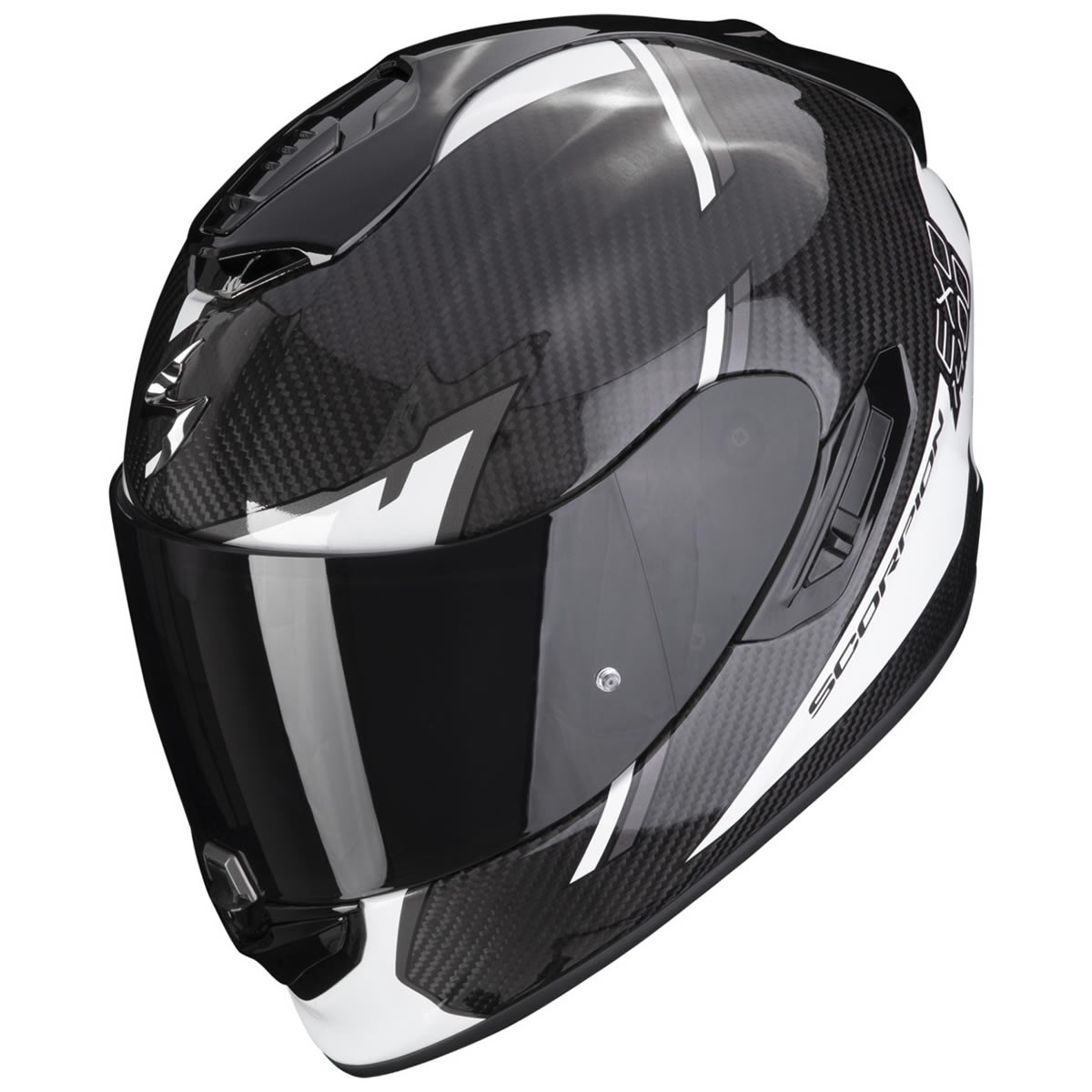Scorpion Helm EXO-1400 EVO Carbon Air Kendal, schwarz-weiss