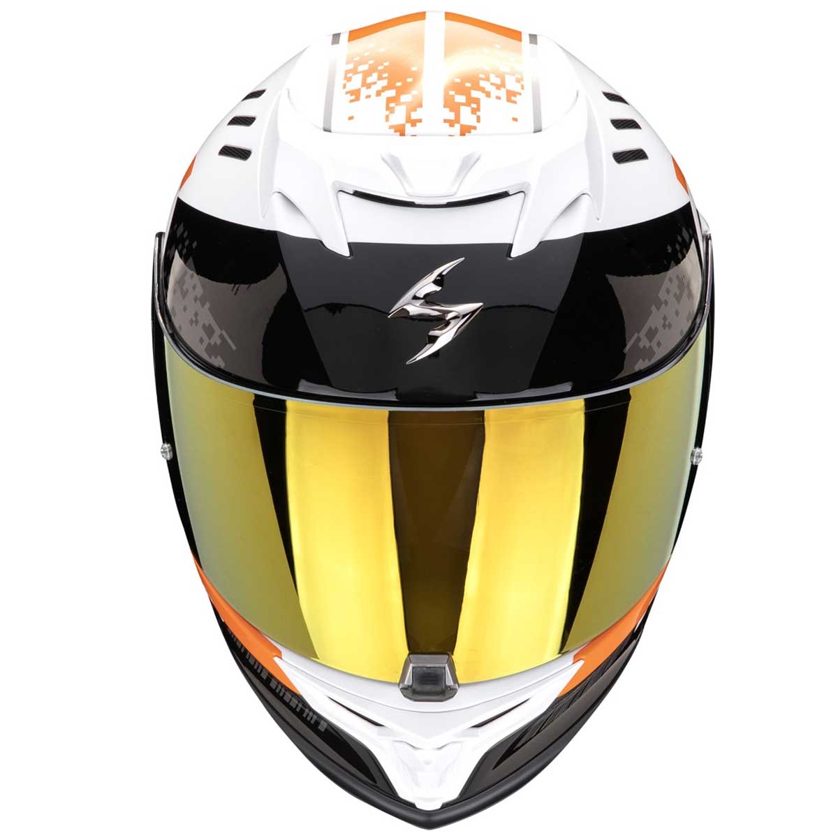 Scorpion EXO-520 EVO Air Titan Helm, weiß-orange