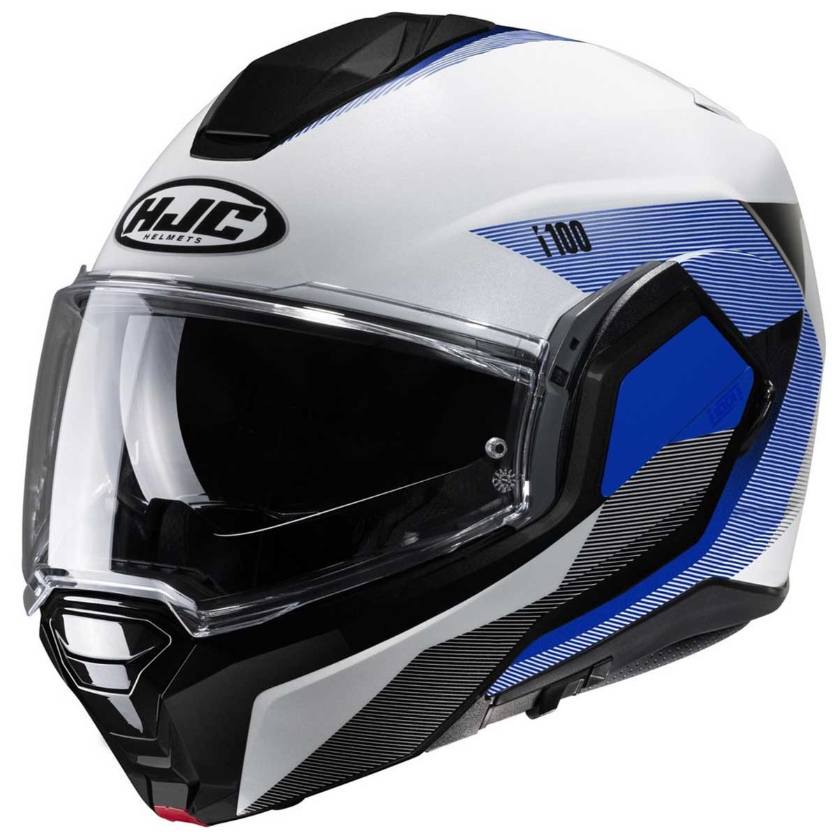 HJC i100 Beston MC2 Helm, weiß-blau-schwarz