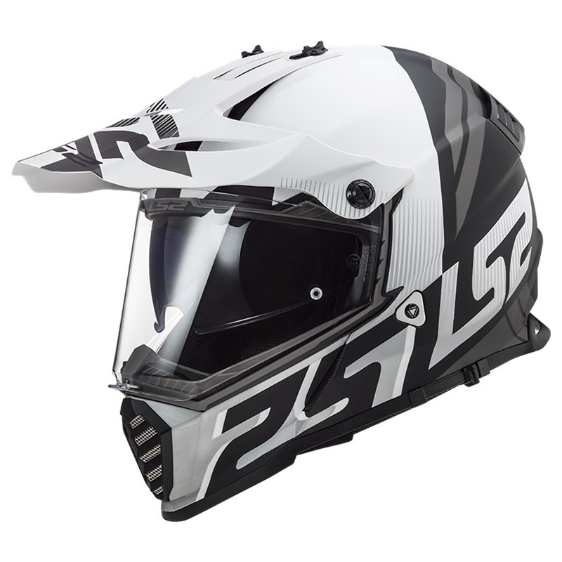 LS2 Helmets Endurohelm Pioneer Evo Evolve MX436, weiß-schwarz matt