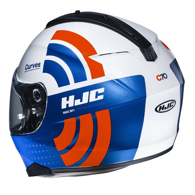 HJC Helm C70 Curves MC27, blau-weiß-rot