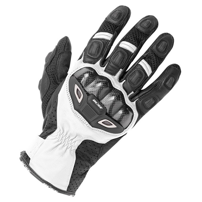 Büse Airway Handschuhe, schwarz-weiß