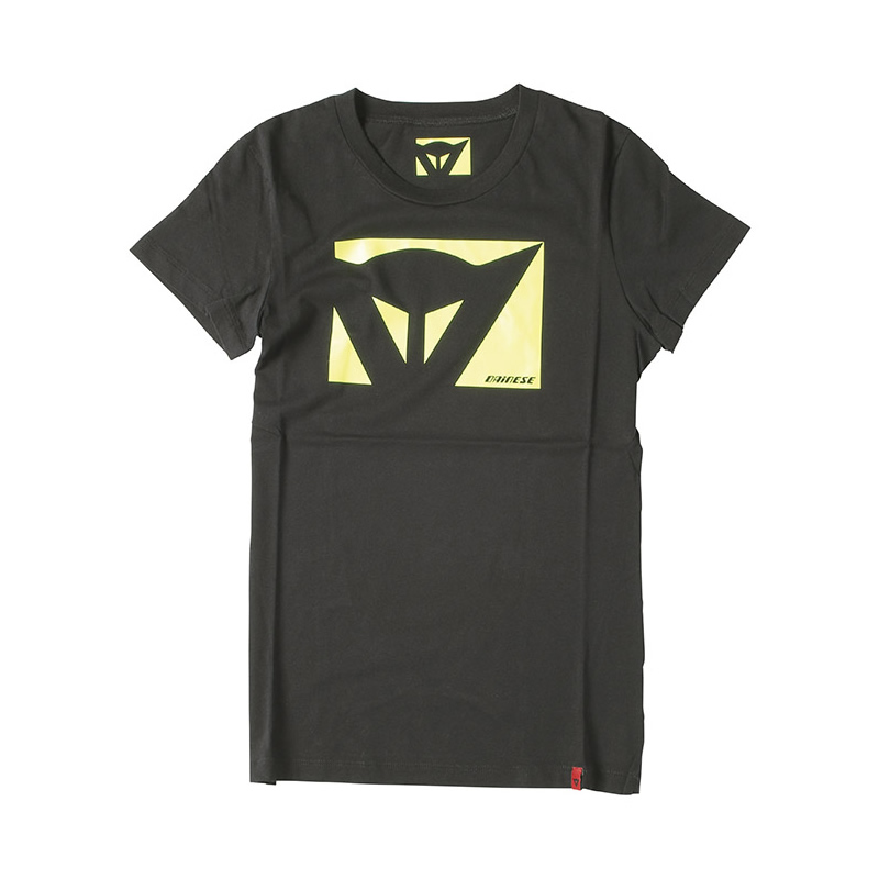 Dainese T-Shirt Color New Lady, schwarz-gelbfluo.