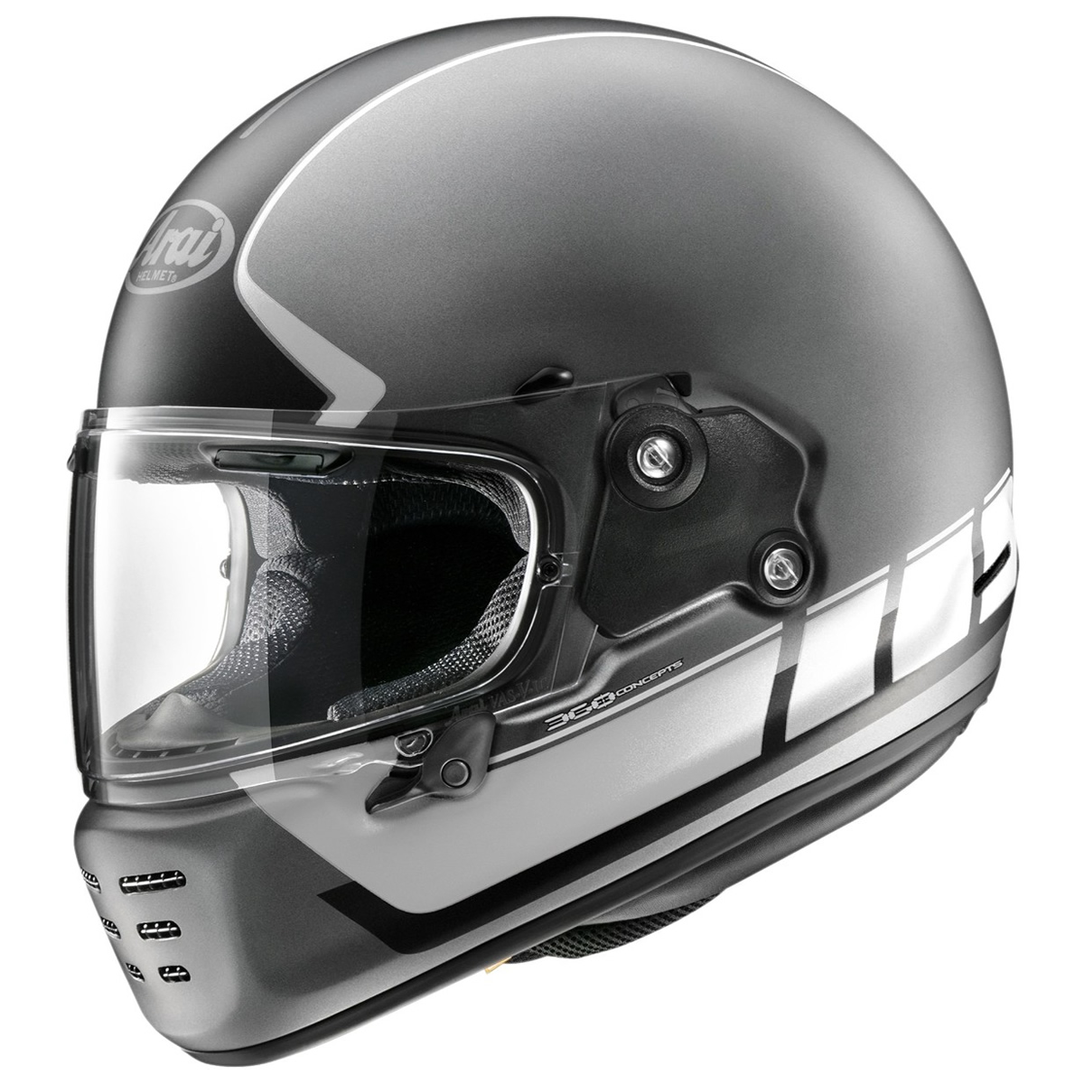 Arai Helm Concept-X Speedblock White, grau-schwarz-weiß matt
