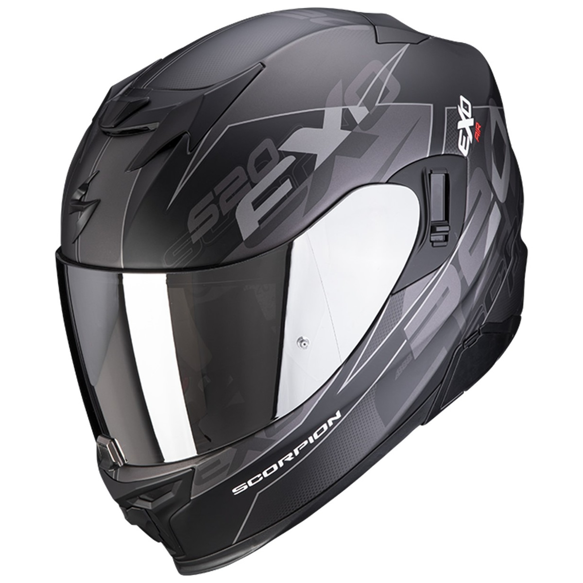 Scorpion Helm EXO-520 EVO Air Cover, schwarz-silber matt
