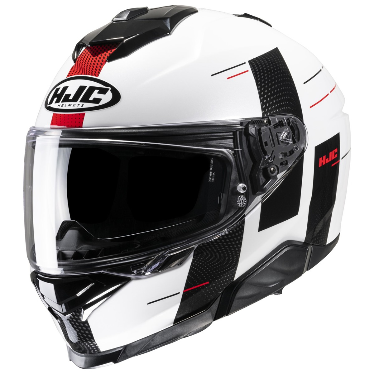 HJC Helm i71 Peka, weiß-schwarz-rot