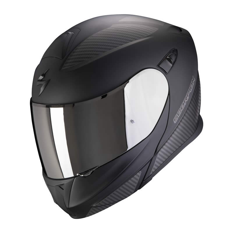 Scorpion Helm EXO-920 Flux, schwarz-silber matt