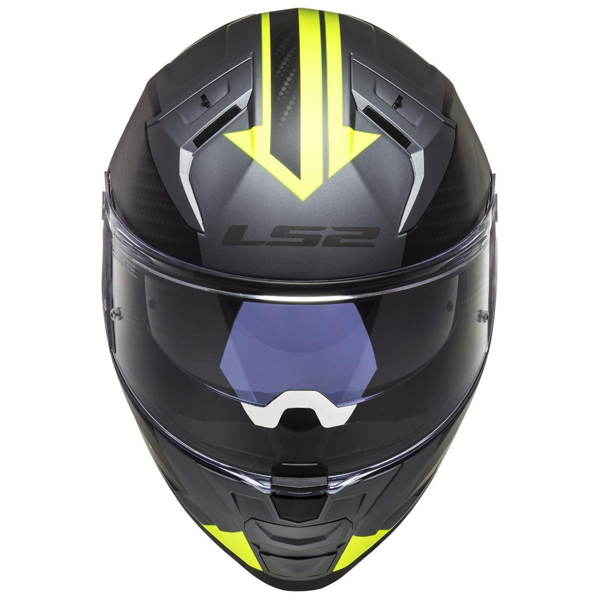 LS2 Helmets Helm Vector II Splitter FF811, titan-fluogelb matt