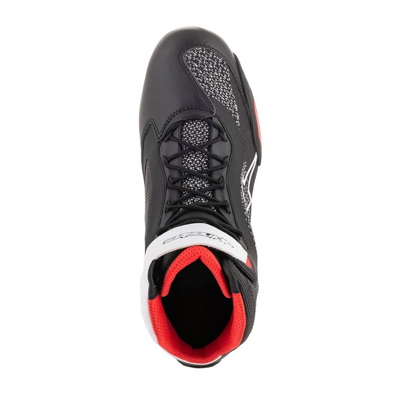 Alpinestars Schuhe Faster-3 Rideknit, schwarz-weiß-rot
