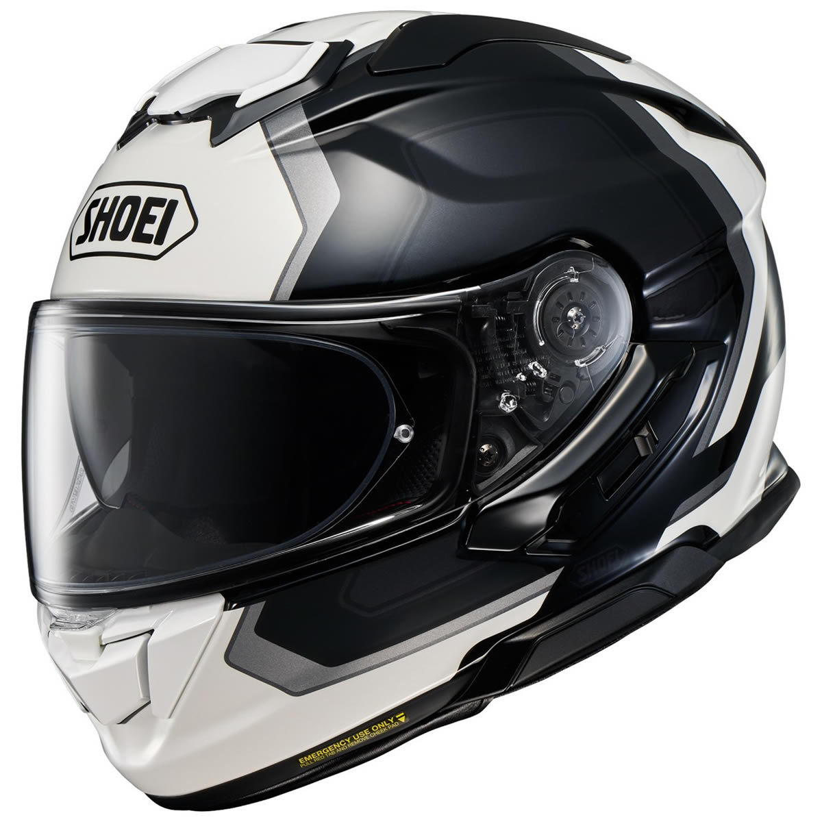 Shoei GT-Air 3 Realm TC-10 Helm, schwarz-weiß-silber