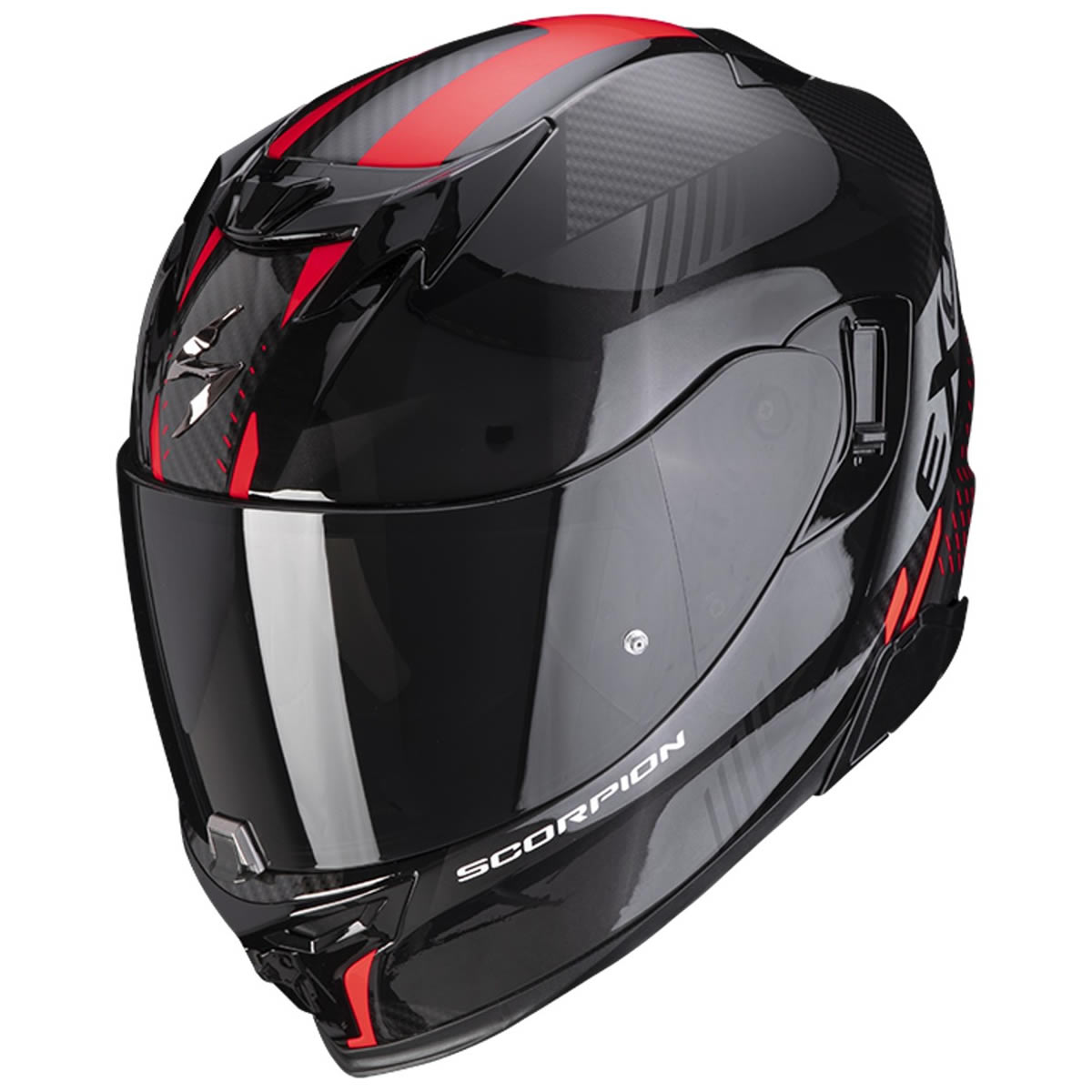 Scorpion Helm EXO-520 EVO Air Laten, schwarz-rot