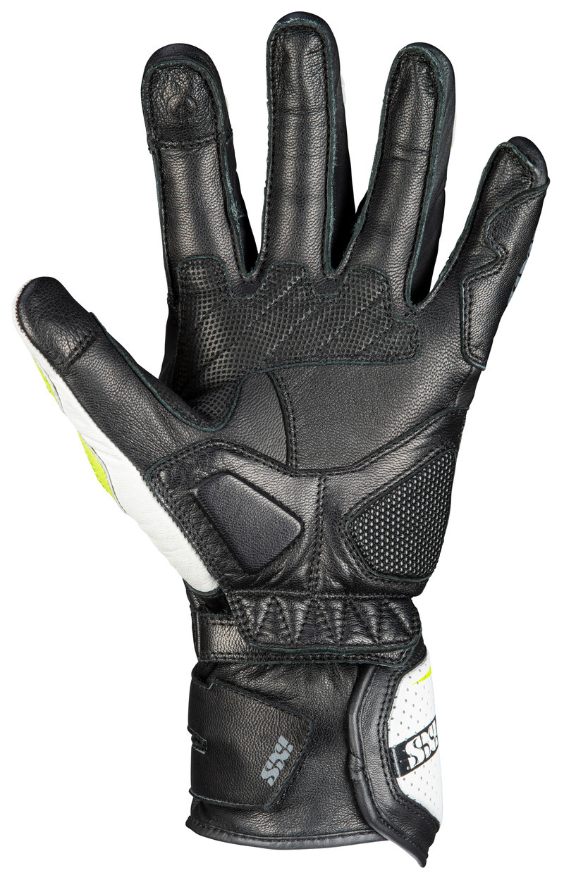 iXS RS-200 3.0 Handschuhe, weiß-fluogelb-schwarz