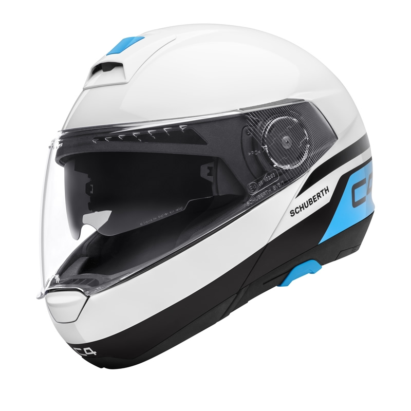 Schuberth Helm C4 Pulse White, weiß-blau
